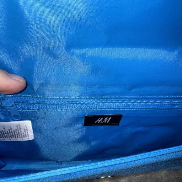 H&M Women's Heels Baby Blue Sz 7 With Matching Clutch - Picture 13 of 15